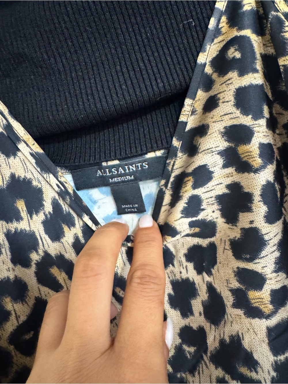 AllSaints Hera Leppo 2-in-1 Midi Dress - Picture 7 of 11